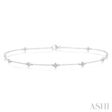 Clover Diamond Station Chain Anklet