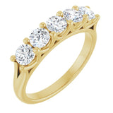 14K Yellow 1 CTW Lab-Grown Diamond Anniversary Band