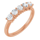 14K Rose 1/6 CTW Lab-Grown Diamond Anniversary Band