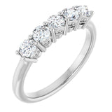 Platinum 1/6 CTW Lab-Grown Diamond Anniversary Band