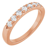 14K Rose 3/8 CTW Lab-Grown Diamond Anniversary Band