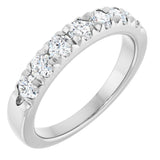 14K White 3/4 CTW Lab-Grown Diamond Anniversary Band