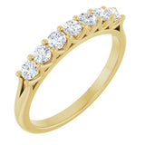 14K Yellow 3/8 CTW Lab-Grown Diamond Anniversary Band