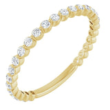 14K Yellow 1 1/6 CTW Lab-Grown Diamond Anniversary Band