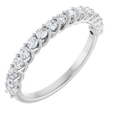 14K White 1/2 CTW Natural Diamond Anniversary  Band