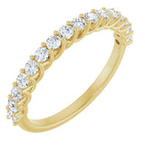 14K Yellow 7/8 CTW Natural Diamond Anniversary  Band