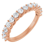 14K Rose 1/2 CTW Natural Diamond Anniversary  Band