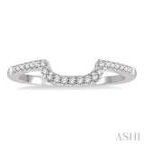 1/5 ctw Round Cut Diamond Wedding Band in 14K White Gold