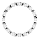 14K White 1/2 CTW Natural Diamond Eternity Band