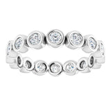 14K White 1/2 CTW Natural Diamond Eternity Band