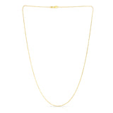 14K Gold 0.87Mm Diamond Cut Cable Chain