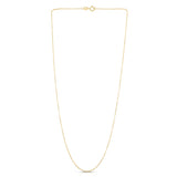 14K Gold 1.1Mm Diamond Cut Cable Chain