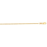 14K Gold 1.4Mm Diamond Cut Royal Rope Chain