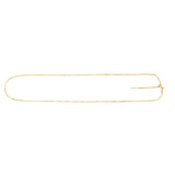 14K Gold .95Mm Endless Adjustable Concave Box Chain
