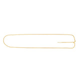14K Gold 1.1Mm Endless Adjustable Round Wheat Chain