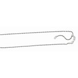 Silver 1.5Mm Adjustable Rope Chain