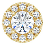 14K Yellow 1/3 CTW Natural Diamond Pendant