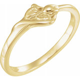 14K Yellow The Unblossomed Rose® Ring Size 5