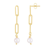 14K Yellow Gold Polished Earring with Push Back Clasp