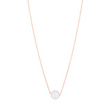 14K 18in Rose Gold Diamond Cut/Textured Necklace with Lobster Clasp