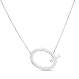 Sterling Silver 18in Polished Necklace with Lobster Clasp
