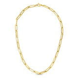 14K Gold 6.1mm Paperclip Chain with Lobster Lock